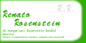 renato rosenstein business card