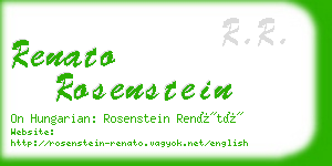 renato rosenstein business card